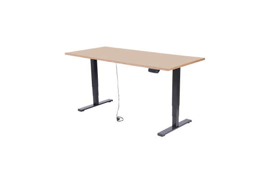 Schreibtisch imstande, Gestell business-b + Platte 140x80cm Powder
