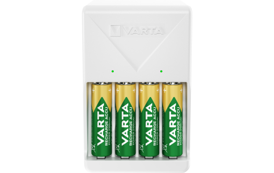 Universal-Ladegerät VARTA, inkl. 4x Mignon Akku Typ AA, NiMH Akku, 2100mAh