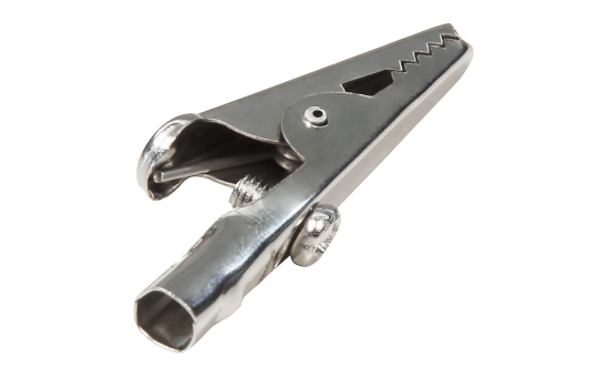 Krokodilklemme McPower, 51mm, unisoliert, mit Schraube