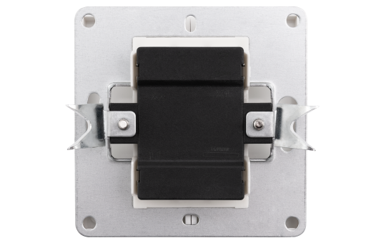 Serien-Schalter McPower ''Shallow'' 2-fach, 250V~/10A, UP, Steckanschluss, weiß