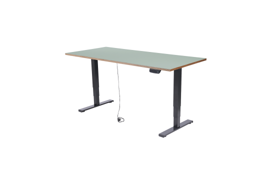 Schreibtisch imstande, Gestell business-b + Platte 140x80cm Aquavert