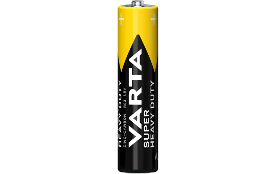Micro-Batterie VARTA ''Super Heavy Duty'' Zink-Kohle, Typ AAA, R03, 1,5V, 4er-Pack