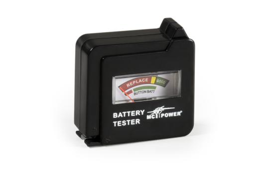 Batterietester McPower ''EL-BT 6'' für AAA, AA, C, D, 9 V Batterien
