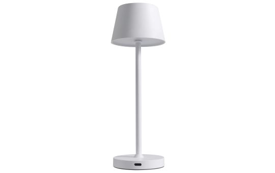 LED-Tischleuchte ROLF KERN „Club Nano“ 21cm, weiß, Akku, dimmbar