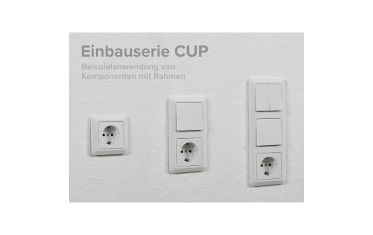 Schalter und Steckdosen Set McPower Cup ''Niveau'', 23-teilig, weiß