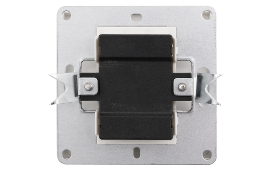 Kreuzschalter McPower ''Shallow'' 250V~/10A, UP, Steckanschluss, weiß