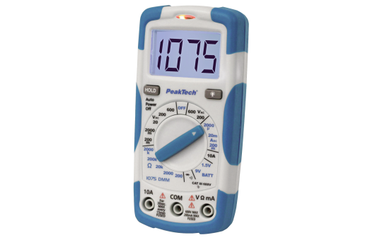 Digitalmultimeter PeakTech ''P1075'', 2000 Counts, 600V AC/DC, 10A DC, mit NCV