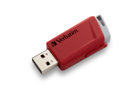 USB 3.2 Stick Verbatim ''Store 'n' Click'', 32GB, rot-blau, Typ-A, 2er-Pack