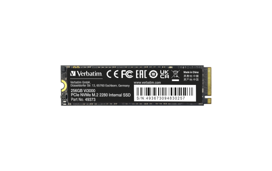 SSD 256GB Verbatim, PCIe 3.0, M.2 2280, NVMe, Vi3000