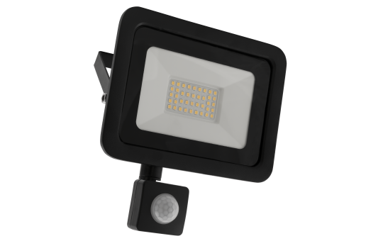 LED-Außenstrahler McShine ''Slim'' 30W, 2250lm, IP66, 4000K, Bewegungsmelder