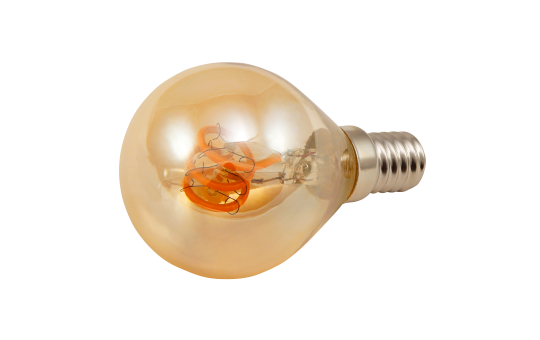 LED Filament Tropfenlampe McShine ''Retro'' E14, 2W, 150lm, warmweiß,goldenes Glas