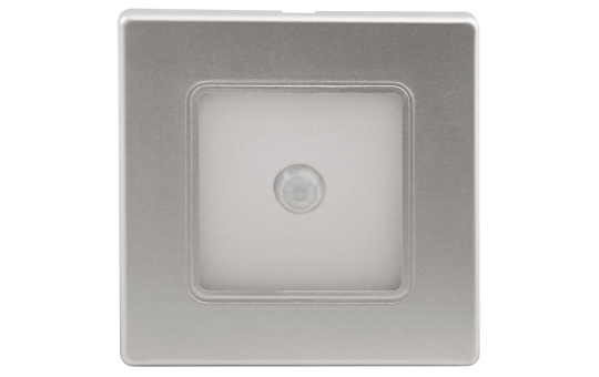 LED-Wand-Einbauleuchte McShine ''LWE-86SB'' 2W, 150lm, warmweiß, silberner Rahmen