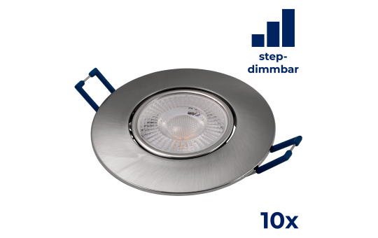 LED-Einbauleuchte McShine ''EL-313D'' 4,5W, 450lm, 3000K, step-dimmbar, 10er-Pack