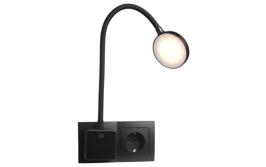 LED-Steckdosenleuchte EINLICHT ''Halo'' 3,3W, 438lm, step-dimmbar, warmweiß