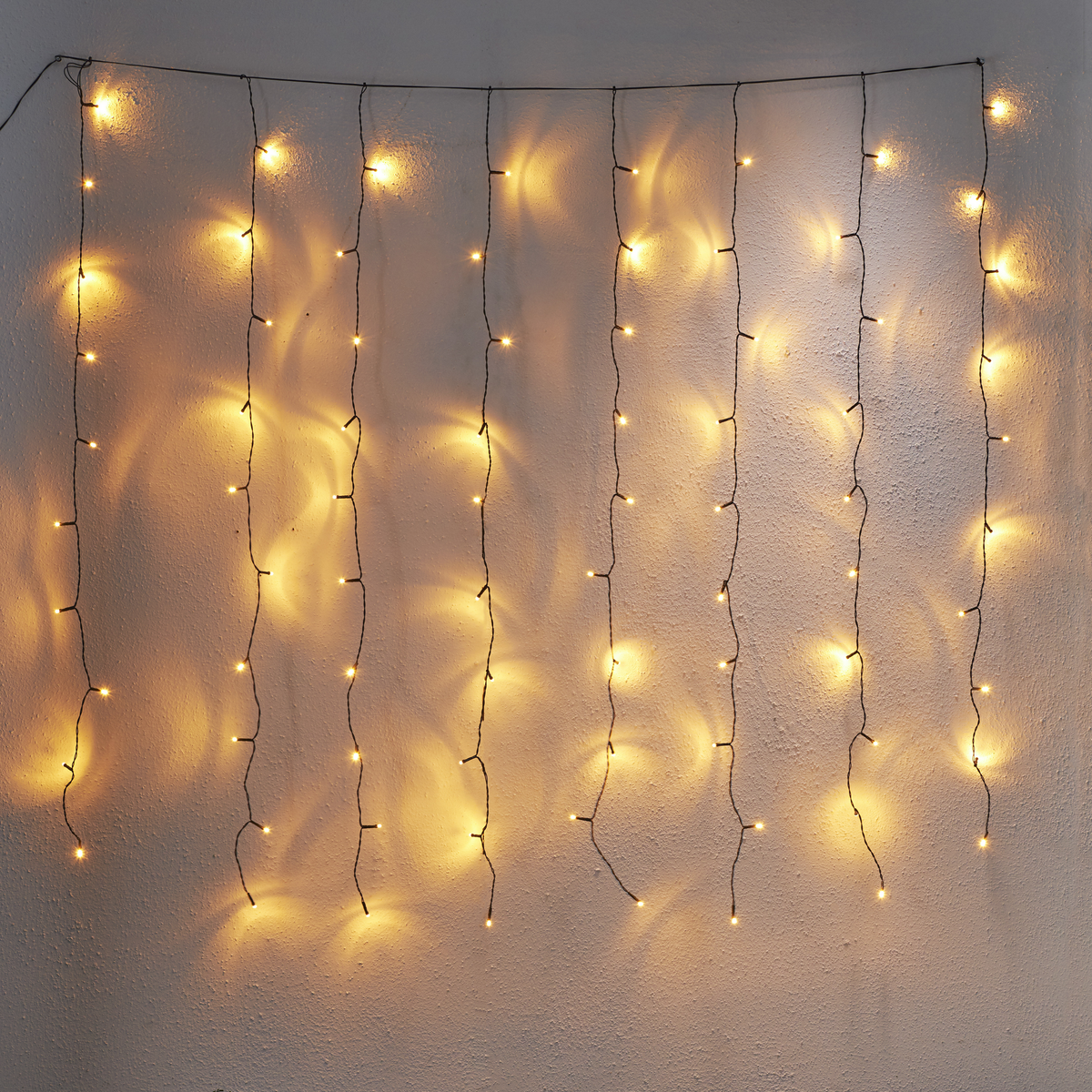LED-Lichtervorhang ''Serie LED'', 0.06W, 24V, 80-tlg., warmweiß, 1.3x1.3m,outdoor