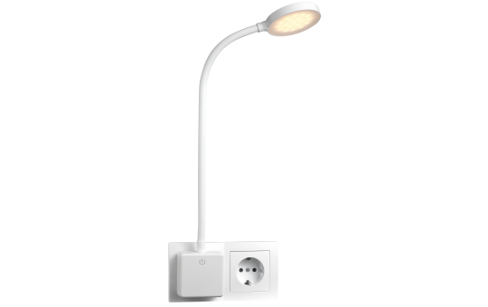 LED-Steckdosenleuchte EINLICHT ''Halo'' 3,3W, 438lm, step-dimmbar, warmweiß