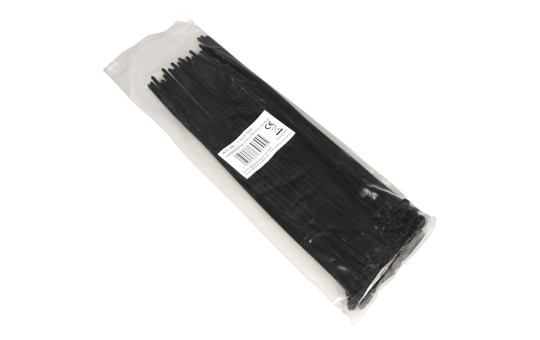 Kabelbinder McPower, schwarz, 300x3,6mm, 100er-Pack, UV beständig