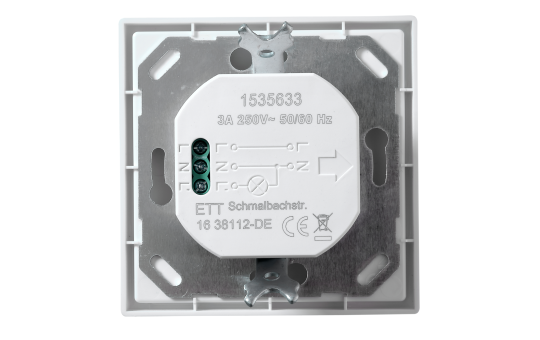 Unterputz IR Bewegungsmelder McPower ''Shallow'' 160°, 750W, LED geeignet, weiß