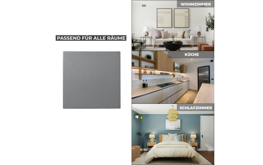Blindabdeckung / Blende McPower ''Shallow'' anthrazit