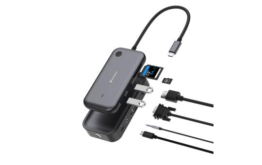 Wireless-Adapter Verbatim ''Share My Screen'', USB-C, HDMI, Full HD, 2xUSB3.2-A