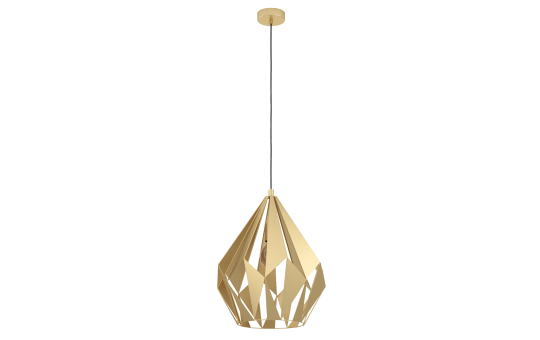 Hängeleuchte EGLO ''Carlton'', E27, Stahl, gold, 110cm