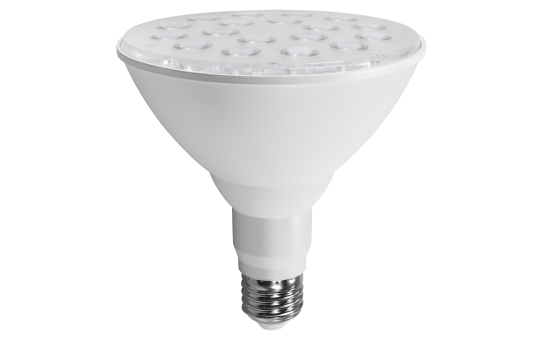 LED-Strahler McShine, E27, PAR38, 15W, 1.200 lm, 45°, 3000K, warmweiß