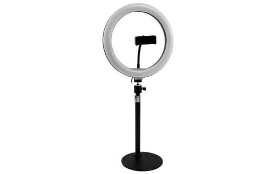 LED Ringleuchte für Smartphone, Ø20 cm, 3 Lichtfarben,