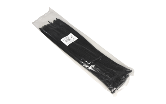 Kabelbinder McPower, schwarz, 370x3,6mm, 100er-Pack, UV beständig