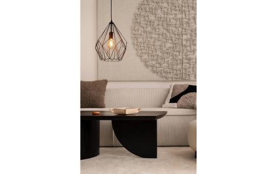 Hängeleuchte EGLO ''Carlton'', E27, Stahl, schwarz, 110x31cm