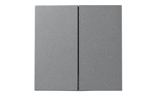 Serien-Schalter McPower ''Shallow'' 2-fach, 250V~/10A, Steckanschluss, anthrazit