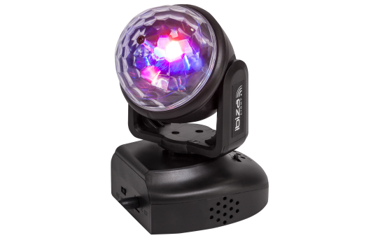 LED-Moving Head IBIZA ''LMH-ASTRO'' 6x RGB LEDs, 18W