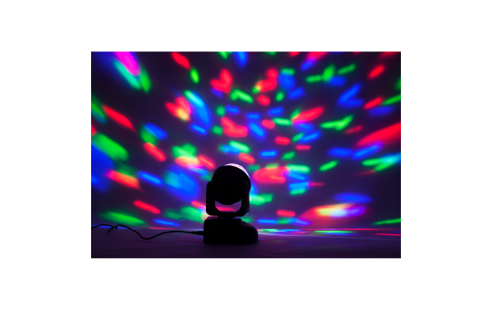 LED-Moving Head IBIZA ''LMH-ASTRO'' 6x RGB LEDs, 18W