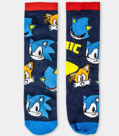 Sonic Kinder-Socken 4 Paar im Geschenkglas – Größe 27–38, Geburtstag