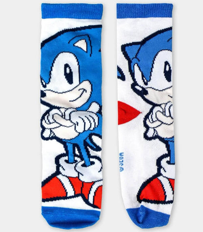 Sonic Kinder-Socken 4 Paar im Geschenkglas – Größe 27–38, Geburtstag