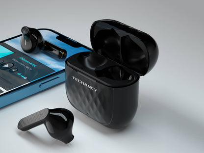 TECHANCY TWS kabellose Earbuds mit Bluetooth 5.0