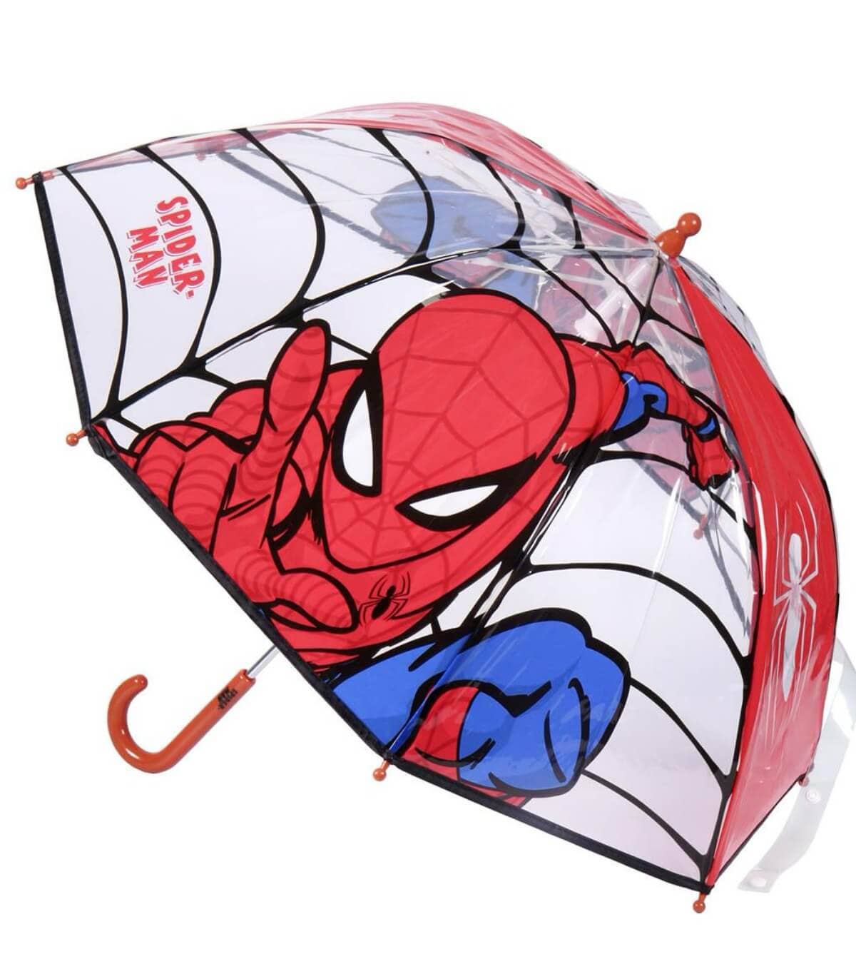 Spider-Man Kinderregenschirm mechanisch – wasserabweisend, leicht, für Jungen