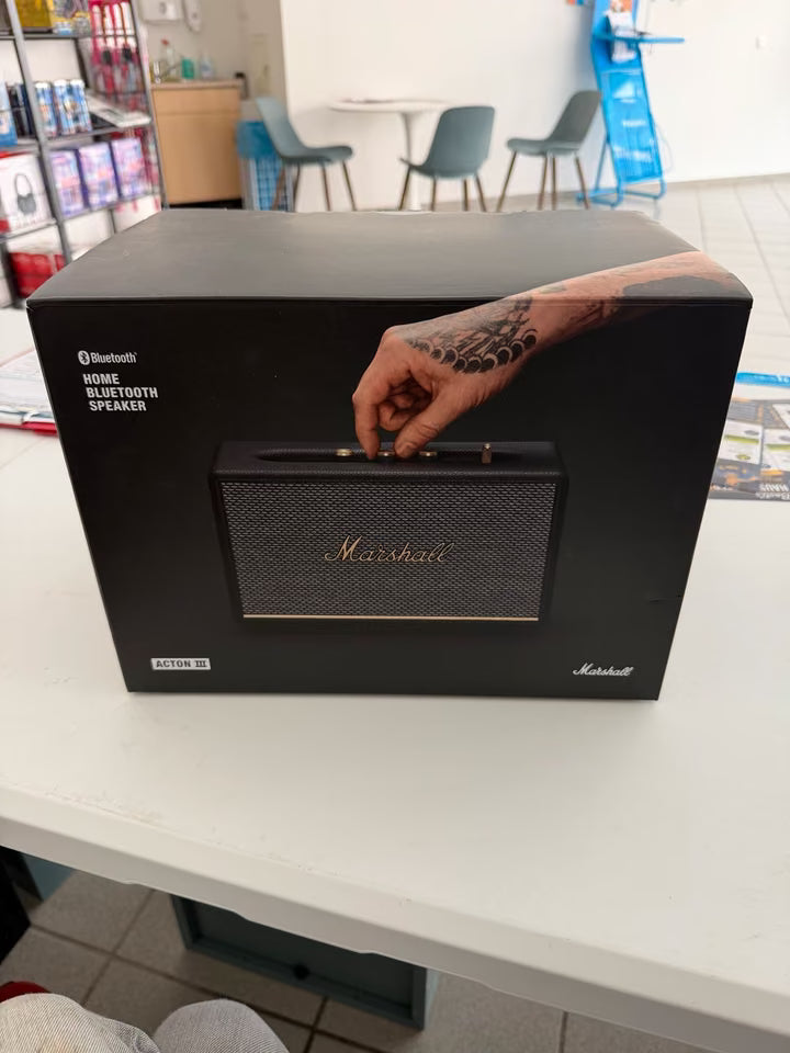 Marshall Acton III - Bluetooth-Lautsprecher - Schwarz-Generalüberholt