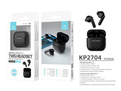 TECHANCY TWS kabellose Earbuds mit Bluetooth 5.0