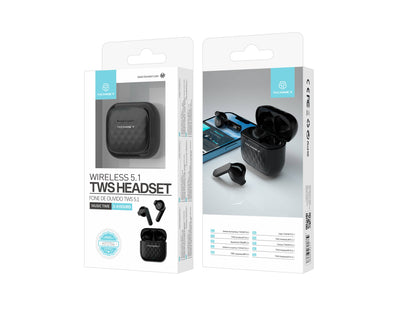 TECHANCY TWS kabellose Earbuds mit Bluetooth 5.0