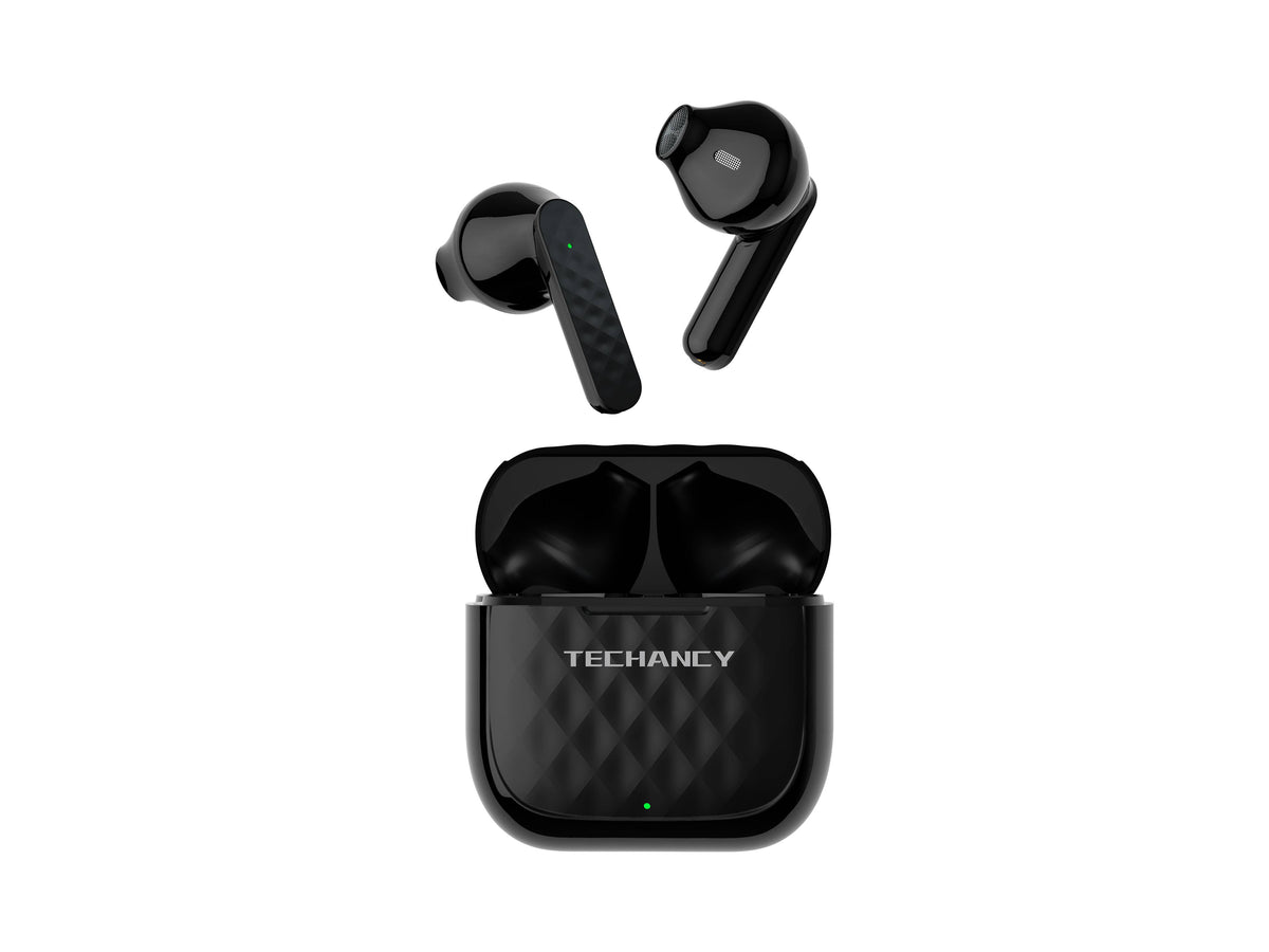 Kabellose TWS Earbuds mit Bluetooth 5.0 in Schwarz