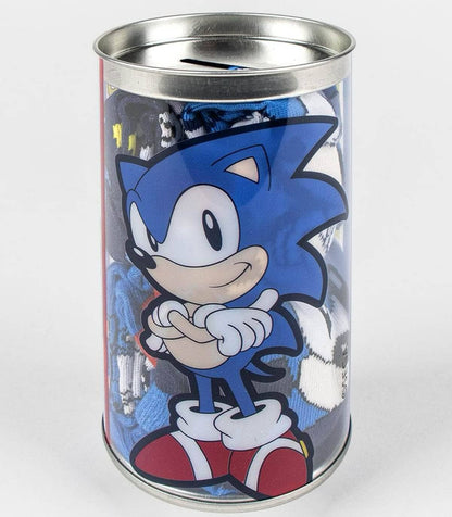 Sonic Kinder-Socken 4 Paar im Geschenkglas – Größe 27–38, Geburtstag