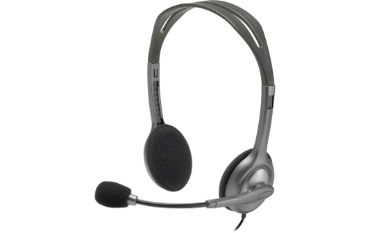 Headset Logitech ''H110'', Audio, Stereo, schwarz, kabelgebunden