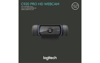 Webcam Logitech ''C920'', Full HD, 1080p, USB, schwarz