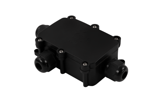Abzweigdose McPower, IP68 - für Außen, 1 Ein- und 2 Ausgänge, T-Version, 124x72x32mm