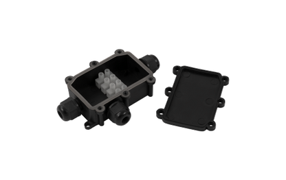 Abzweigdose McPower, IP68 - für Außen, 1 Ein- und 2 Ausgänge, T-Version, 124x72x32mm