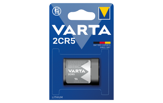 Batterie Lithium, VARTA, 2CR5, 6V, Photo, Retail Blister (1-Pack)