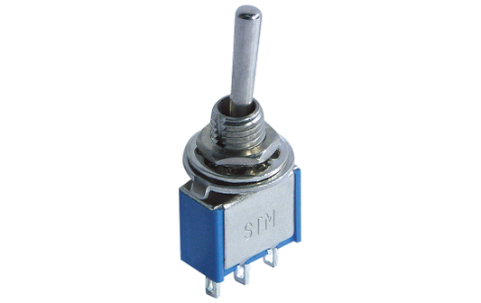 Miniatur-Kippschalter McPower, 125V/6A, 3-polig, 3 Stellungen: EIN/AUS/EIN