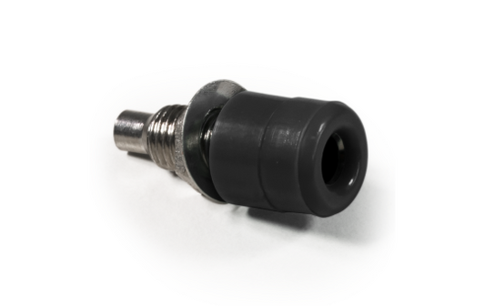 Bananen-Buchse McPower, 4mm, mit Gewinde, schwarz