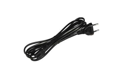Euro-Netzkabel, Länge 1,8 m, 2x0,75 mm², schwarz