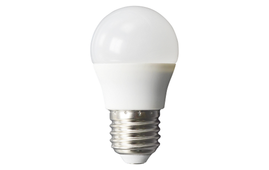 LED Tropfenlampe McShine, E27, 6W, 480lm, 160°, 3000K, warmweiß, Ø45x78mm